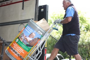 Loading the food truck