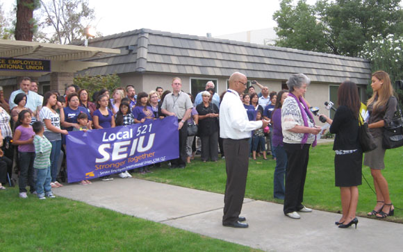 Members hold press conference in Fresno on Oct. 3, 2011.