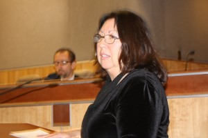 Rachel Grocha-Welch at podium