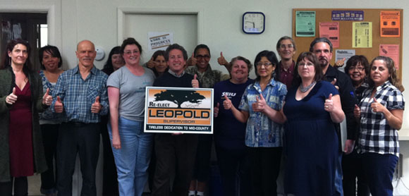 Leopold with Santa Cruz County members Leopold with Santa Cruz County members