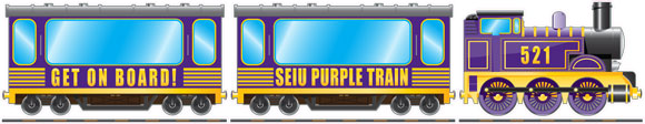 SEIU521-Train SEIU 521 Purple Train