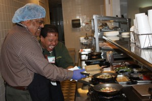 Monterey County Supervisor Fernando Armenta cooking with Glenn Sison
