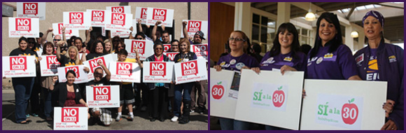 SEIU 521members: NO on 32 and YES on 30