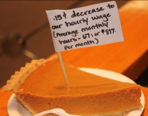 Home care presents pumpkin pie to BOS
