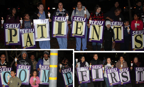 Salud Candlelight vigil for services 2012/11/26 Candlelight vigil for services