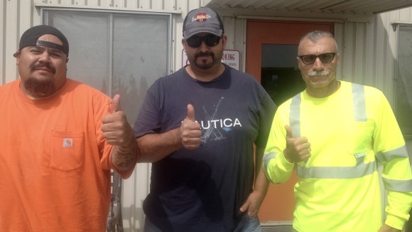 From left to right: Juan Magdaleno, Eddie Barragan, Raul Carbajal Jr. Photo courtesy of Raul Carbajal Jr.