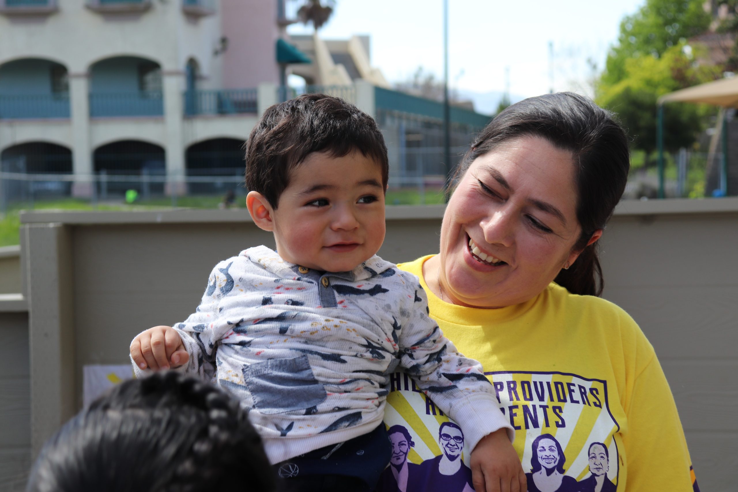 Background image of a family