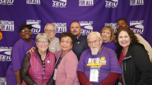 Retiree Chapter Members and CEO Riko Mendez at the 2022 Convention in San Jose.